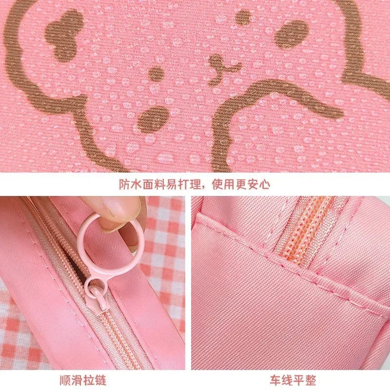 sacs de rangement pour serviettes hygiéniques pour femmes, petits étuis à cosmétiques pour femmes, voyage, étanche, poudre, ours mignon, lapin, rouge à lèvres, porte-monnaie