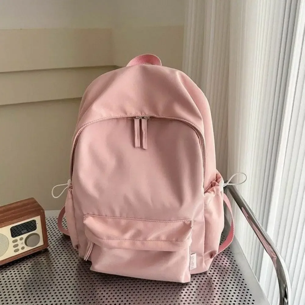 sac à dos créatif de petite taille, couleur unie, style coréen, sac à main, sac à bandoulière pour étudiant, sac à dos décontracté de couleur unie, sac de voyage