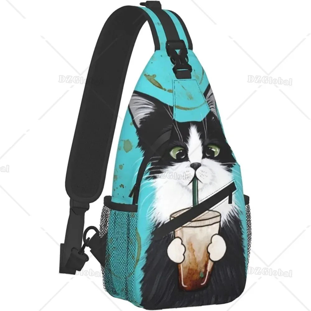 sac à dos à bandoulière pour hommes et femmes, sacoche de poitrine unisexe pour voyage, randonnée