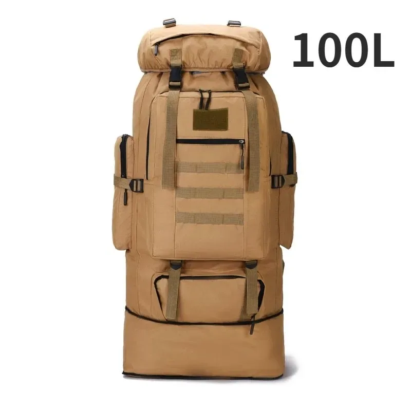 grand sac à dos d'alpinisme pour l'extérieur, sacs à dos d'escalade, sacs de voyage de camping, randonnée, 80l, 100l