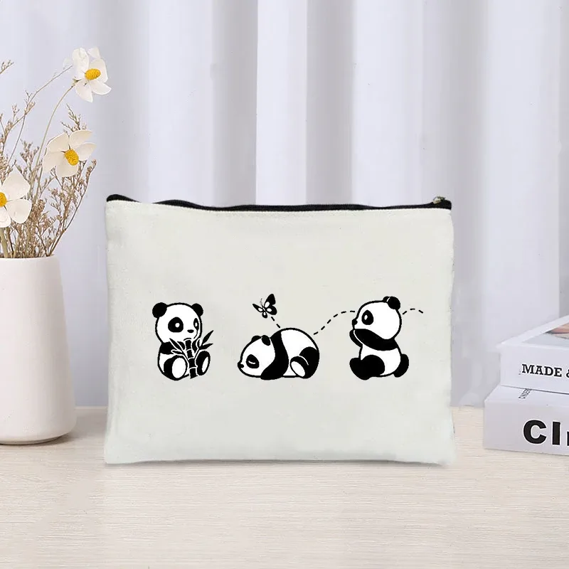 kawaii panda trousse à cosmétiques enfants voyage nécessité toilette sac à couches pochette de maquillage pour jolies filles anniversaire nouvel an cadeau