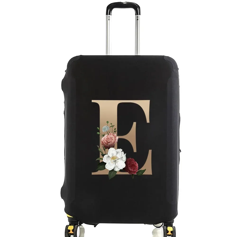 housse de protection pour valise de voyage, housse de protection élastique épaisse pour bagages de 18 à 28 pouces, étui de sac de voyage pour bagages, lettre dorée imprimée