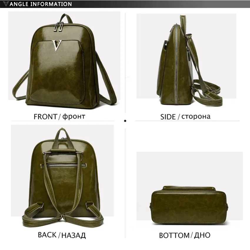 sac à dos design femmes sac de voyage grande capacité sac à dos classique huile cire cuir pu sac à bandoulière mochilas de gran capacité