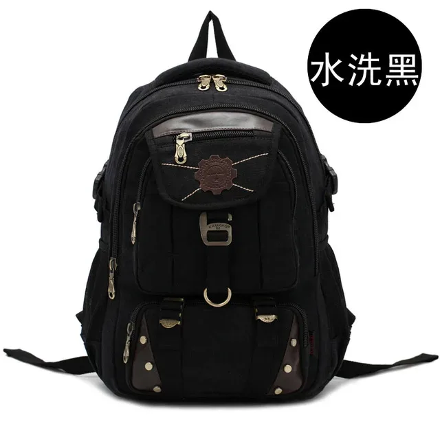 nouveau sac à dos pour homme tendance, sac à dos en toile vintage, sac d'école, sacs de voyage pour homme, grande capacité, sac à dos pour ordinateur portable 14 pouces