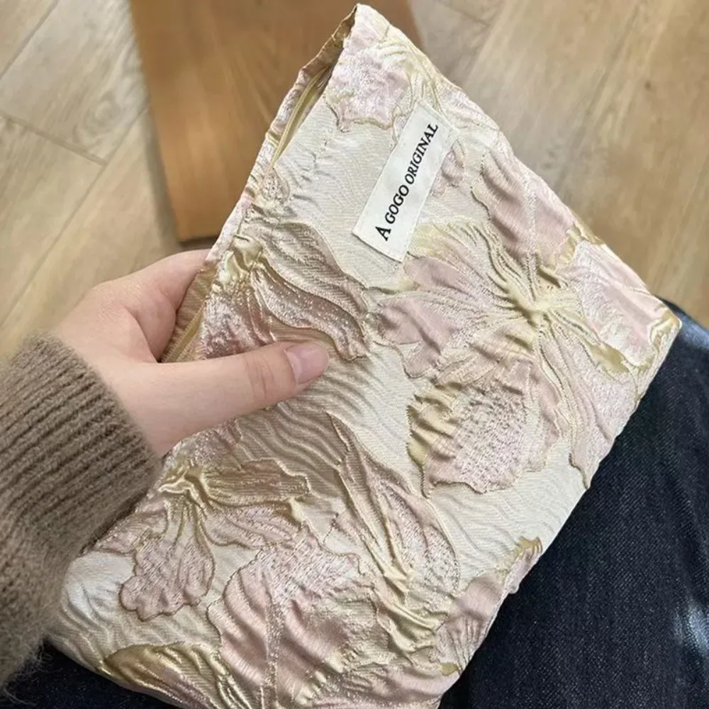 sac de maquillage à motif floral tendance, grande capacité, multi-usages, sac de rangement pour articles de toilette et soins de la peau, sac cosmétique pour femmes