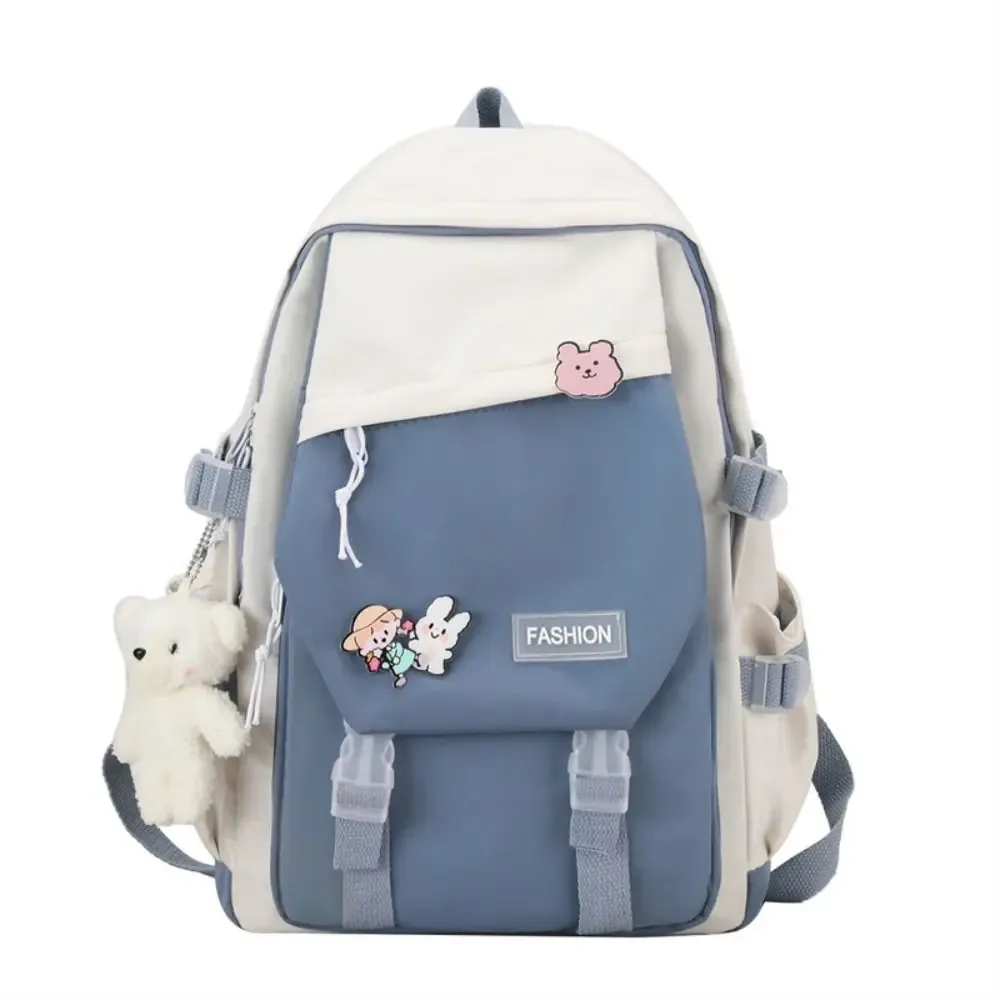 sac à dos multifonctionnel imperméable en nylon, grande capacité, sac d'université, sac de voyage
