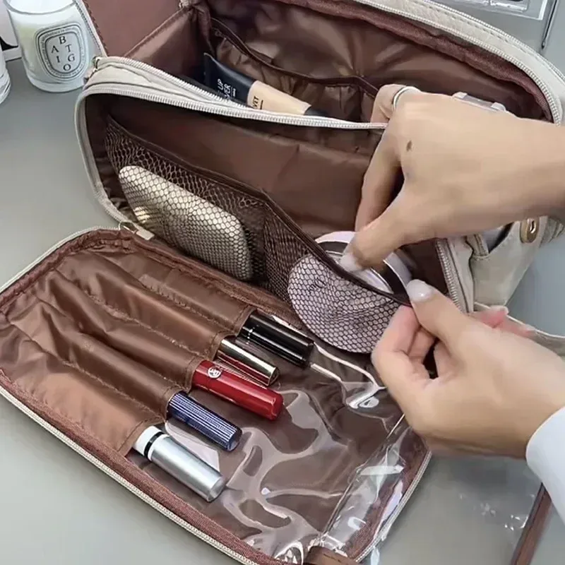 sacs de voyage hommes femmes sac cosmétique sacs de maquillage imperméables organisateur grande capacité cosmétiques trousse de toilette sac de toilette organisateurs