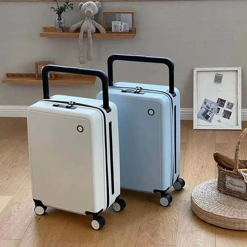 valise de voyage à roulettes avec fermeture éclair, bagage à main, trolley tsa, mot de passe, usb, 20 pouces
