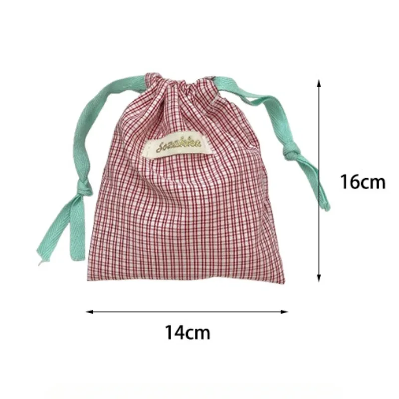 sac de rangement de proximité à carreaux pour femmes, cosmétiques, rouge à lèvres, poudres de stockage, sac de maquillage mignon, cadeau de noël, bonbons, bijoux, évaluation, nouveau