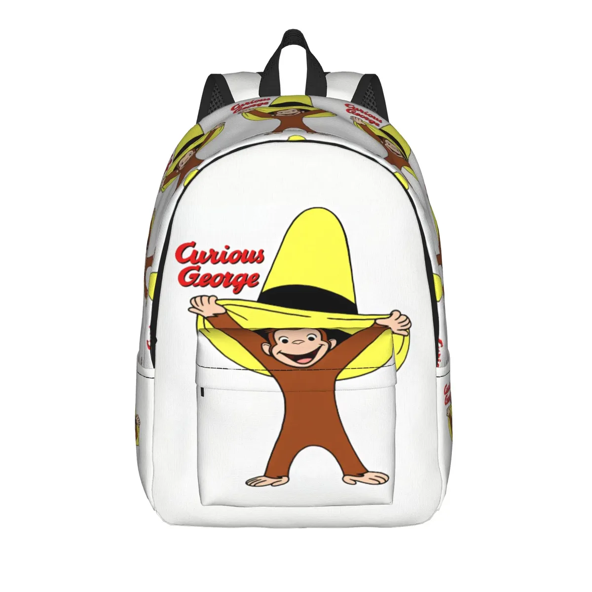 sac à dos curious george dessert activity stickers, sacs à dos de voyage pour filles, sacs d'école kawaii, grand sac à dos de créateur