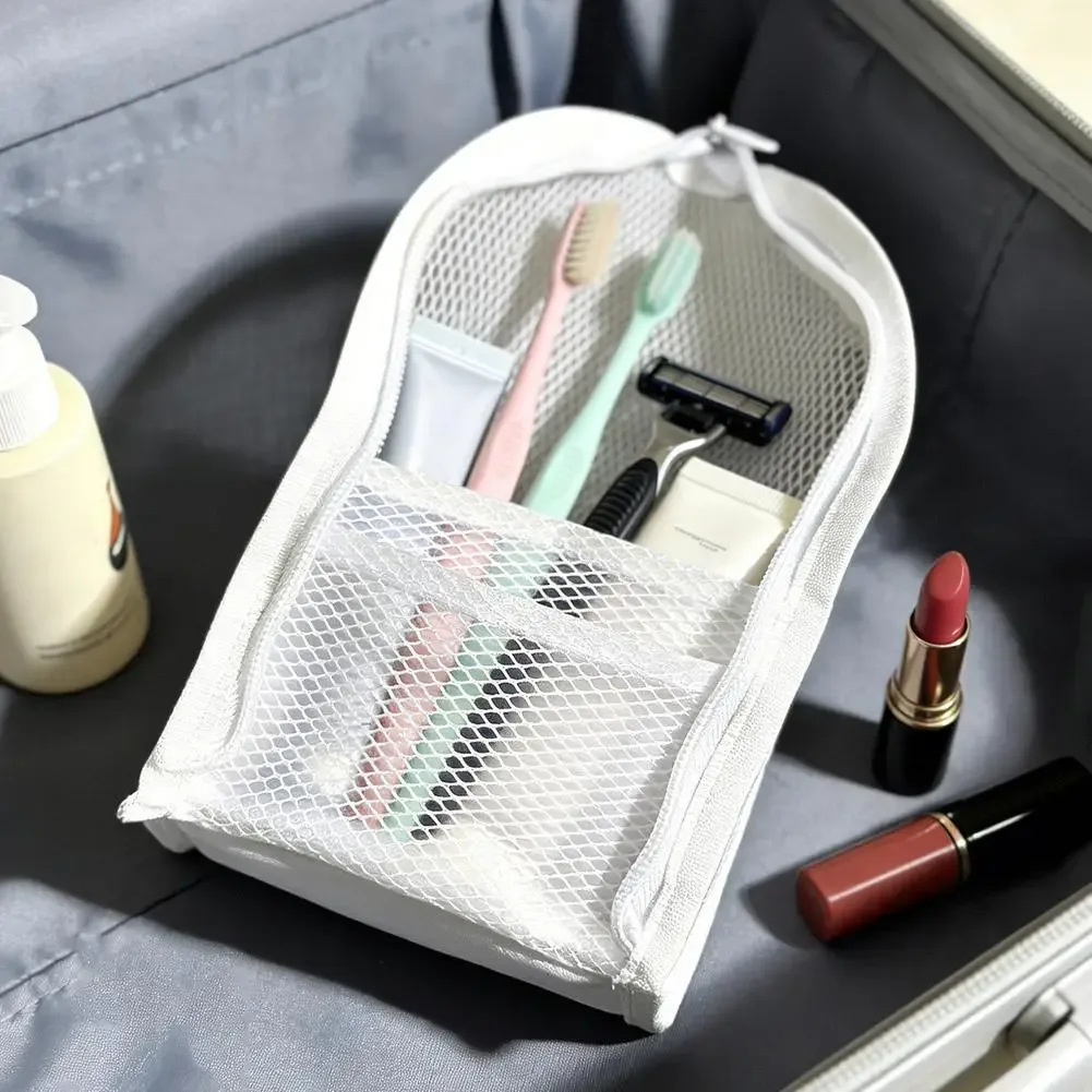 sac cosmétique en maille eva, sac de rangement de voyage, organisateur de maquillage, pochette de maquillage pour femme, trousse de toilette portable, étui de beauté