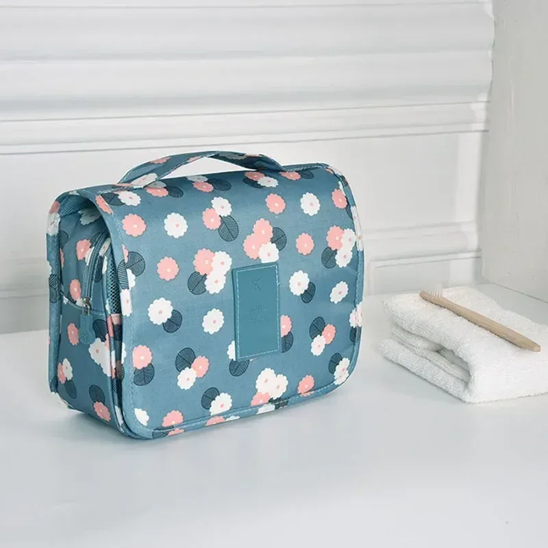 sac de voyage multifonctionnel avec crochet, sac de rangement pour maquillage et cosmétiques, sac étanche pour articles de toilette, organisateur de beauté, sac de rangement pour salle de bain, sac pour femmes.