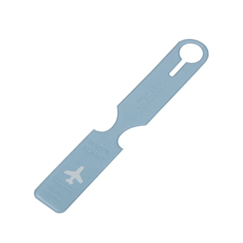 étiquettes de bagage mignonnes en pvc pour valise, avec identification de nom et adresse, accessoires pour avion