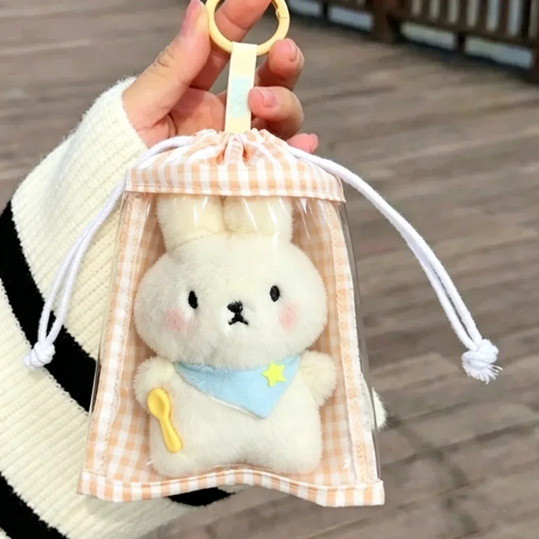 sac de présentation pour peluches, sac de rangement à cordon en tissu à grille visible, housse de protection anti-poussière, adapté pour ranger les poupées en peluche, sac de transport portable pour l'extérieur, sac de présentation et de rangement pour peluches, cadeau.