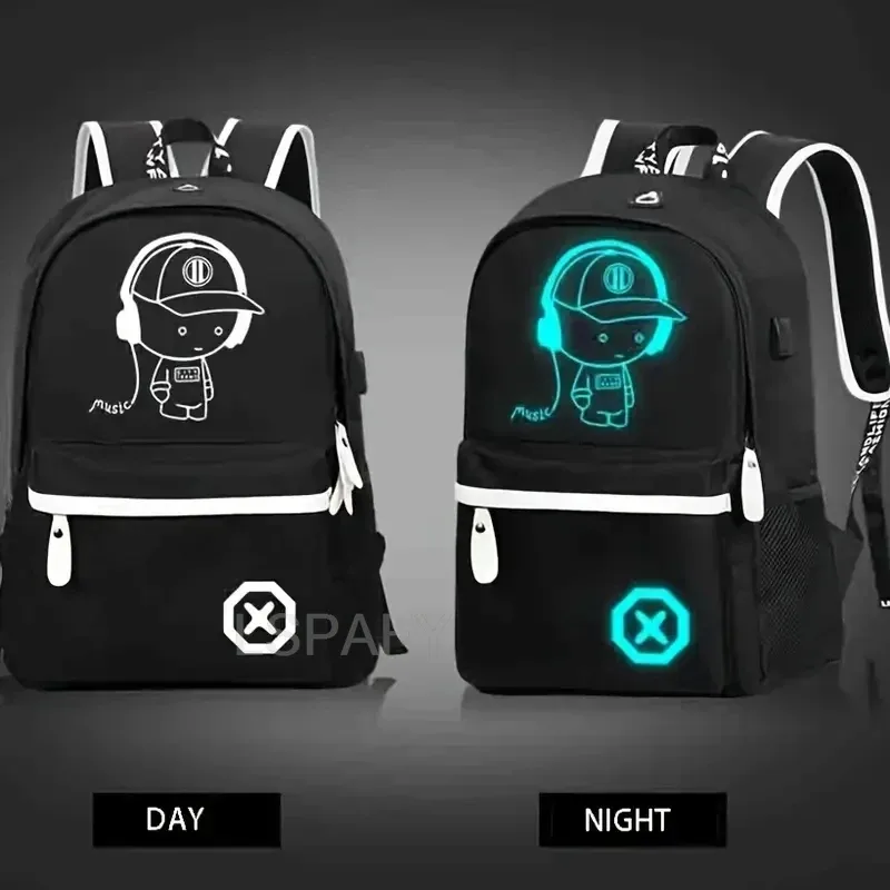 sacs à dos d'école pour enfants, sacs à dos lumineux pour garçons et filles, sac à livres étanche avec chargeur usb, cadeau