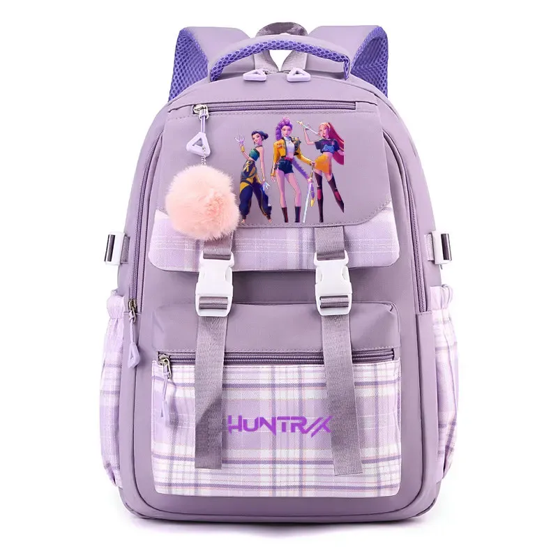 sac à dos d'étudiant k-pop demon hunters, cartable de grande capacité pour adolescents, sac à dos de voyage pour ordinateur portable pour femmes, cadeau