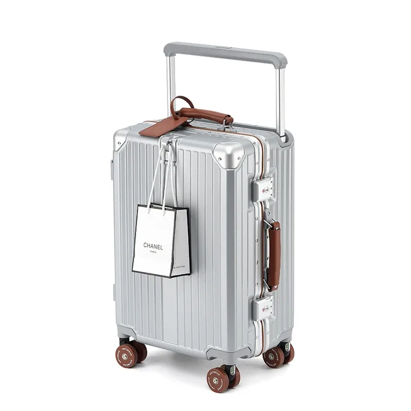 sushimu valise large poignée valise de voyage hommes 20 24 bagage à main femmes pc cadre en aluminium boîtier de chariot