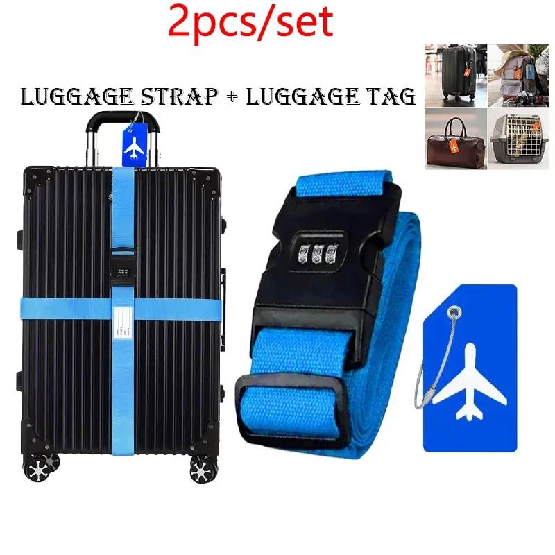 ceintures bagage polyester sécurité chiffres combinaisons simples étiquettes silicone avion adaptées valises grande taille voyage