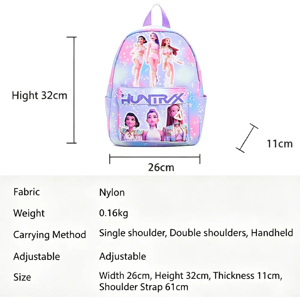 sac à dos léger violet de 10 pouces rumi mira zoey saja pour garçons et filles moch