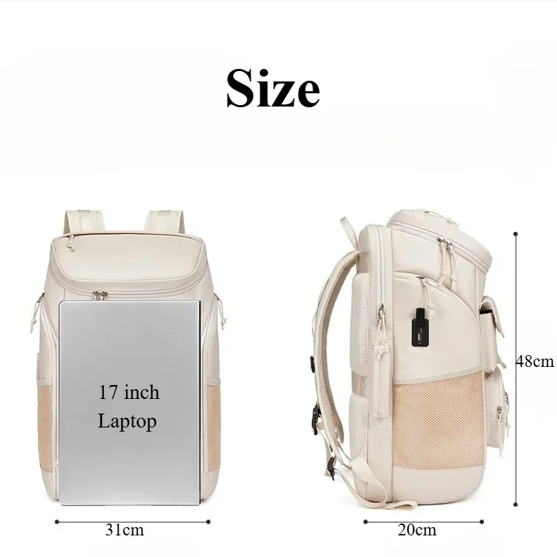 sac à dos de voyage décontracté pour femmes et hommes, grande capacité, sac à dos d'affaires avec port usb, sac de randonnée imperméable, sac à dos de montagne pour l'extérieur