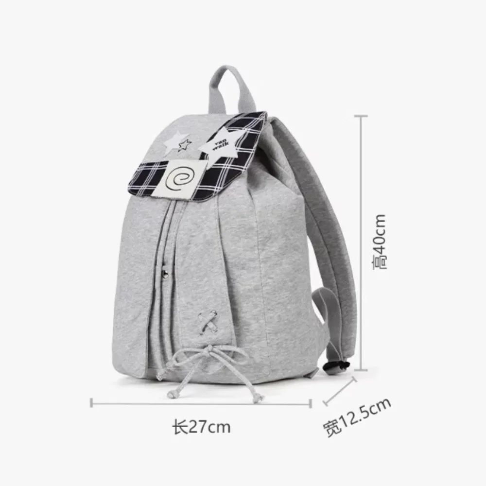 adolescentes oreilles de lapin mochilas mujer grande capacité étoile plaid mochila rabat sac original sac à dos hit couleur sacs pour femme