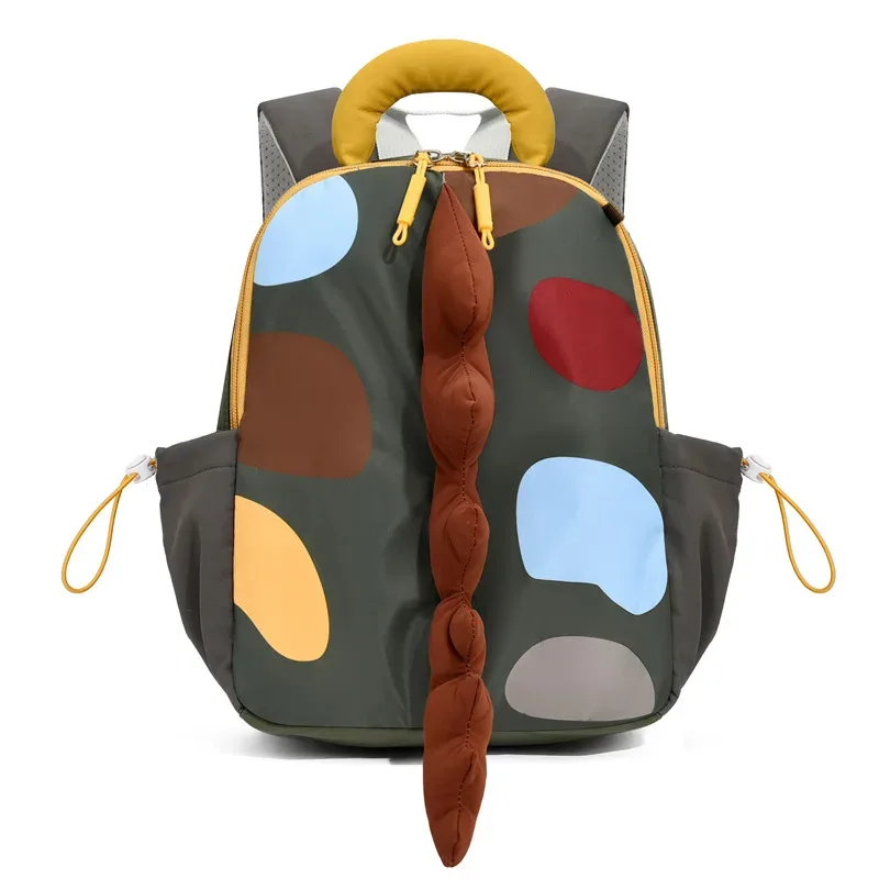 sac à dos pour tout-petits en forme de dinosaure, mignon, en peluche douce, sac pour enfants, design 3d avec queue à pointes, léger, cadeau pour la maternelle et la garderie.