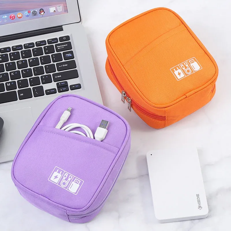 sac de rangement étanche pour câble de données de voyage, étui pour écouteurs, banque d'alimentation usb, accessoires numériques portables, nouveau