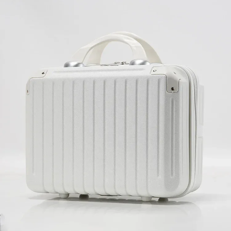 valise légère et portable de grande capacité pour femme, sac de rangement de cosmétiques à fermeture éclair, mini valise d'embarquement, 16 pouces