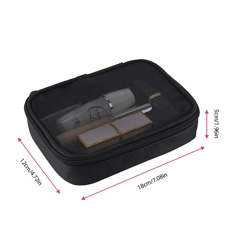 femmes mode sac de maquillage femmes couleur unie fermeture éclair sac cosmétique maille transparent décontracté voyage portable mini lavage sacs de rangement