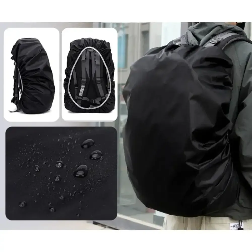 nouvelle housse de pluie imperméable pour sac à dos, sangle élastique réglable, housse de pluie anti-poussière, protection légère pour sac à dos, randonnée