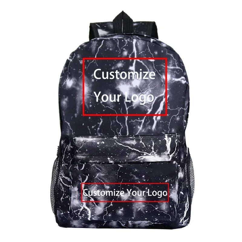 sac dos nylon unisexe motifs galactiques bleu rose gris noir scolaire voyage adolescents compartiment ordinateur poche téléphone
