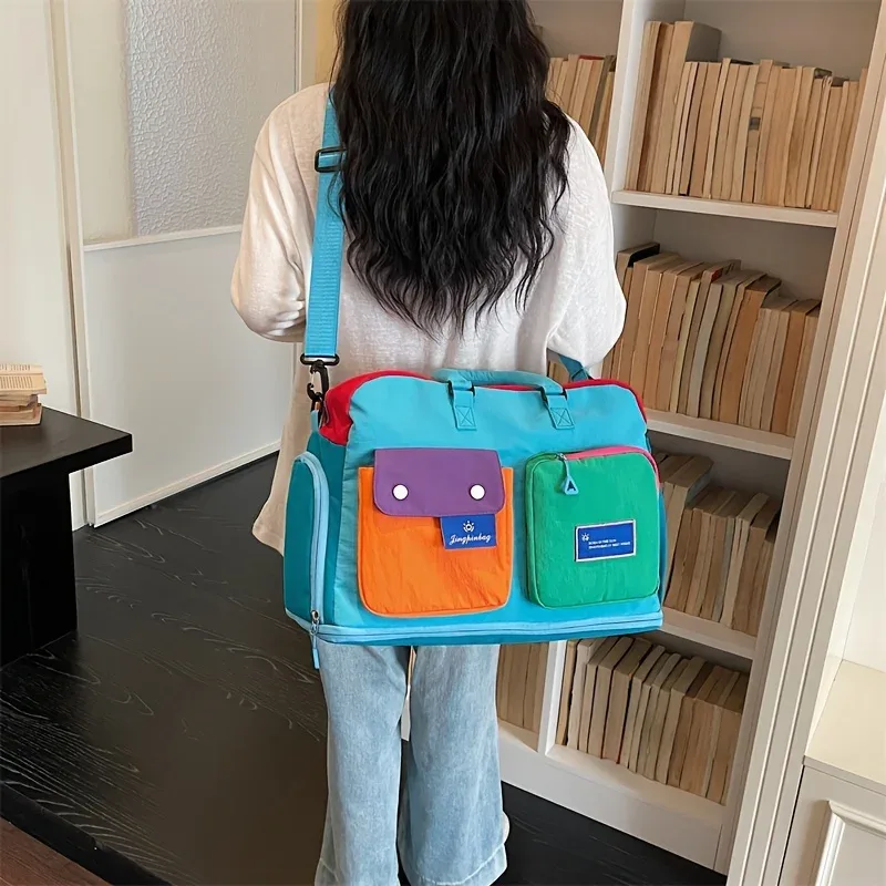 [sac bandoulière de voyage] sac à main portable de grande capacité, adapté aux hommes et aux femmes - voyages, sorties, alpinisme
