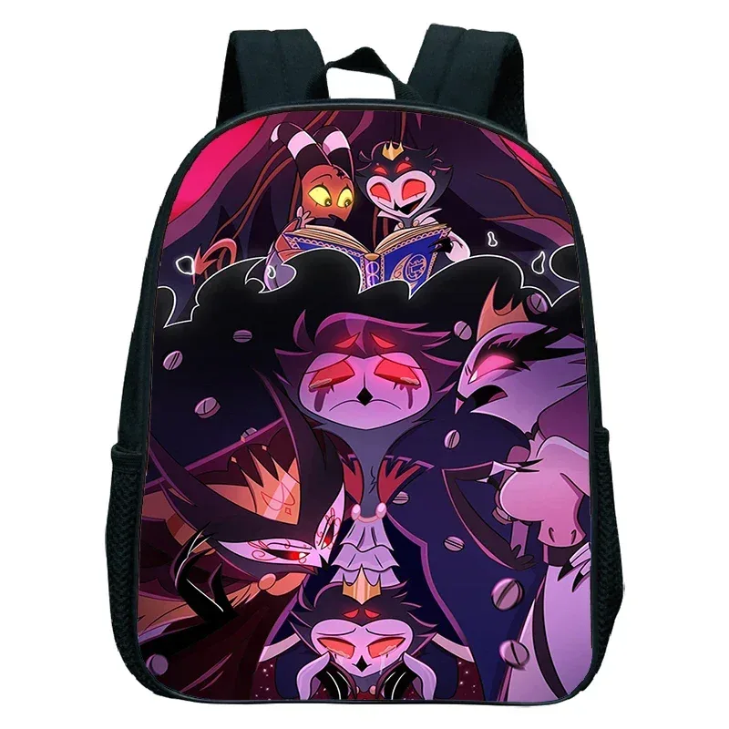 sacs à dos anime hazbin tendance, sacs de maternelle imperméables pour filles et garçons, cartable d'école anime hotel, petit sac à dos pour enfants, mochila