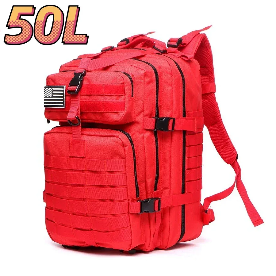 sac à dos tactique camouflage 50l/30l pour homme, sac molle, sac de randonnée imperméable pour le camping, la chasse, la randonnée