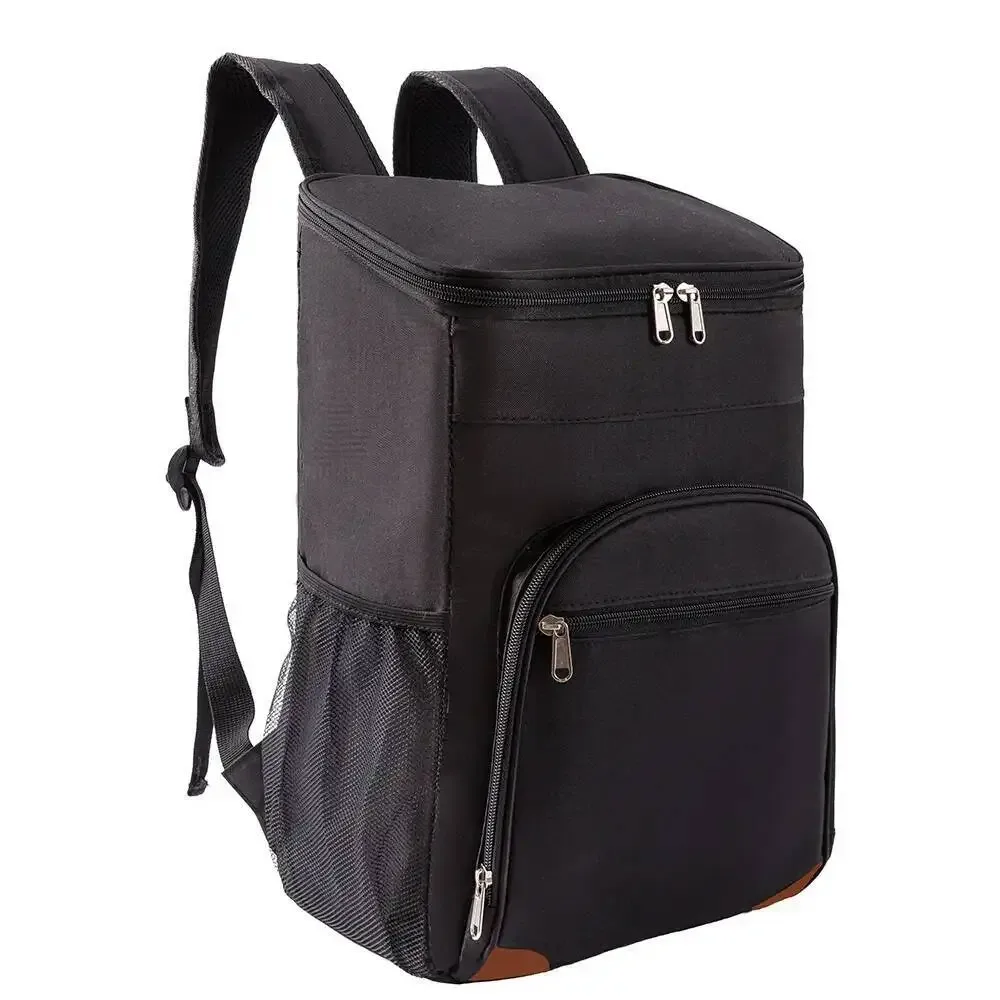 sac de glace d'extérieur anti-fuite, sacs à double épaule de conservation de la fraîcheur, sac à dos isolé, sac à dos isotherme de pique-nique de grande capacité