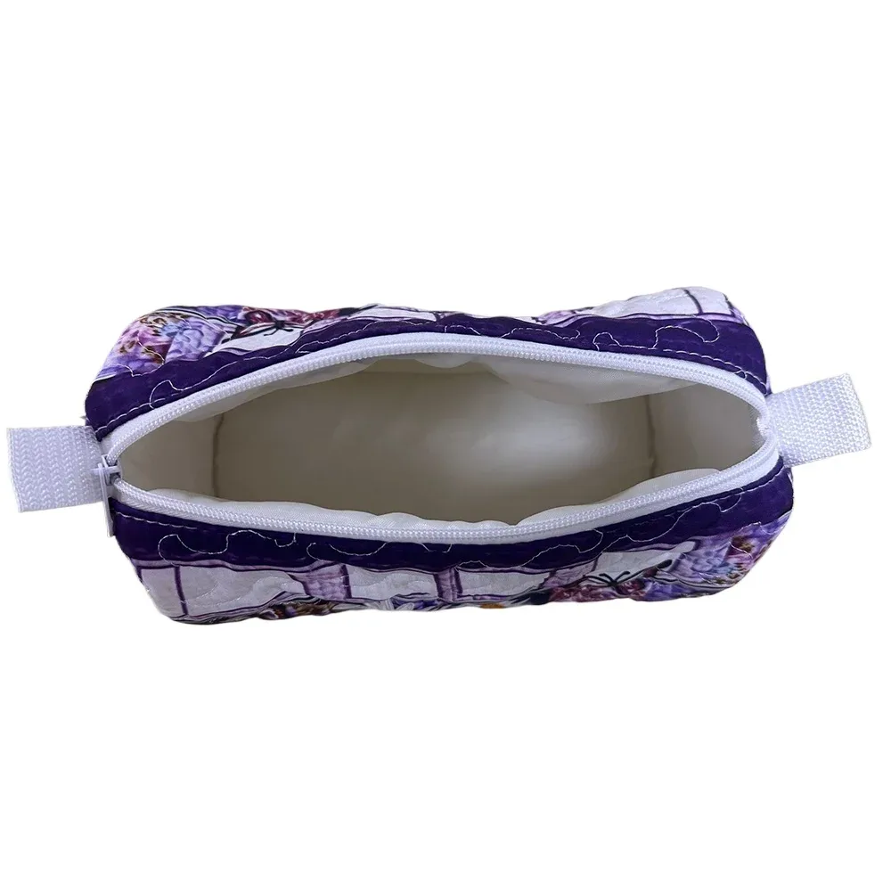sacs cosmétiques matelassés imprimés en 3d tendance, pochette de rangement de maquillage de voyage pour femmes, motifs floraux et animaux vintage, imprimés pour le camping