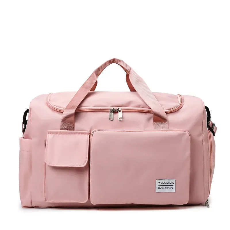 sac de voyage de grande capacité, sac à main portable à fermeture éclair pour le sport, sac de nuit multifonctionnel unisexe pour le 03