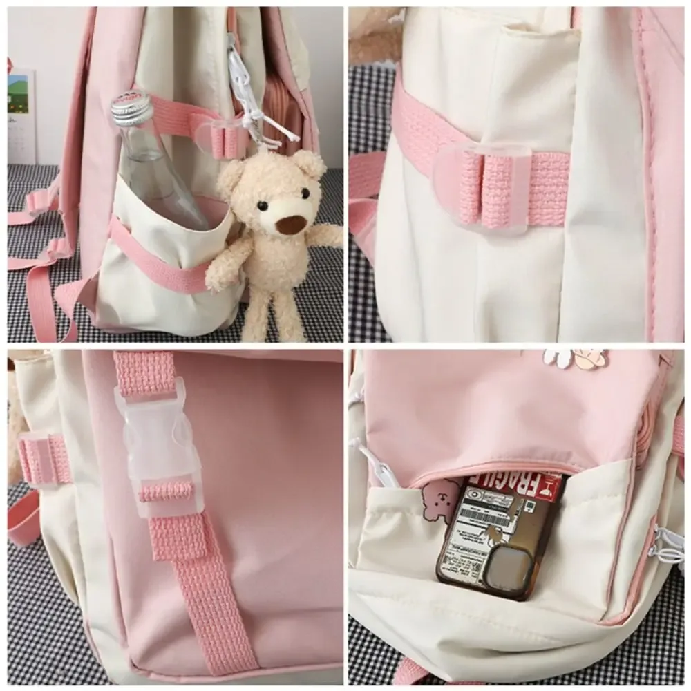 sac à dos multifonctionnel imperméable en nylon, grande capacité, sac d'université, sac de voyage