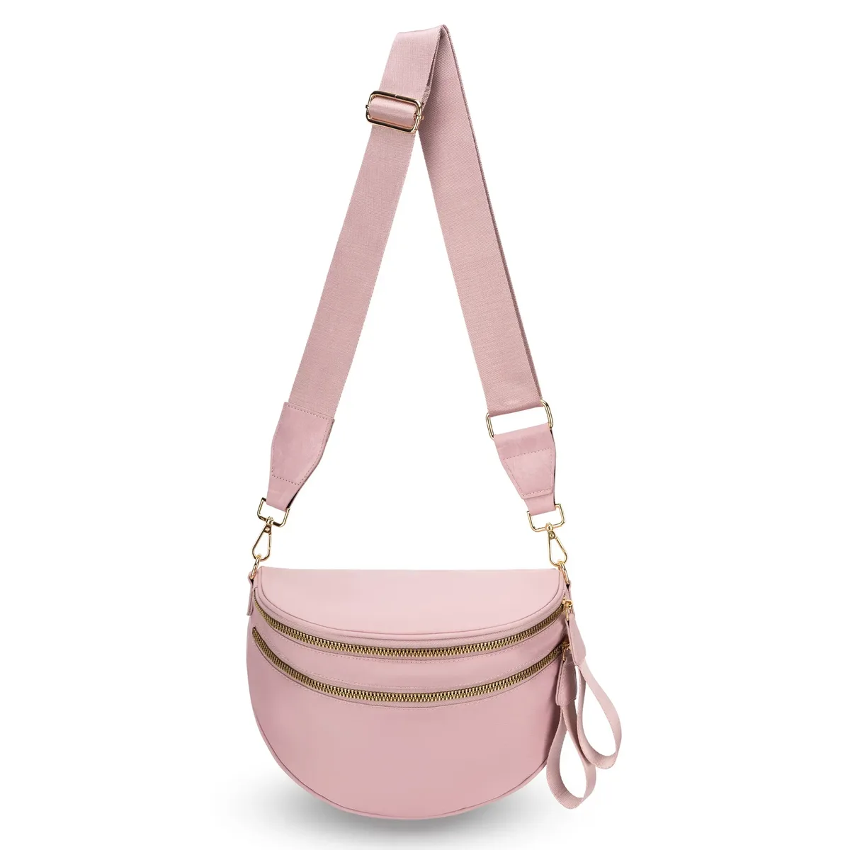 sac banane à carreaux pour femmes, sac banane décontracté, grande capacité, sangle réglable, sac à bandoulière simple pour maman, fourre-tout de voyage quotidien