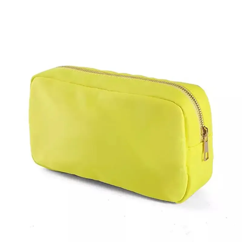 s /m/l/xl 17 couleurs pochette en nylon maquillage sac cosmétique fermeture éclair articles de toilette organisateur sac pour femmes filles voyage cadeau pochette de maquillage