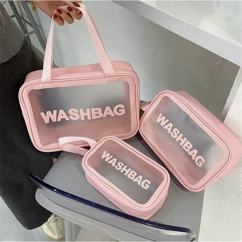 sac de voyage portable pour femmes, trousse de maquillage transparente, imperméable, pour cosmétiques et soins de la peau, trousse de beauté