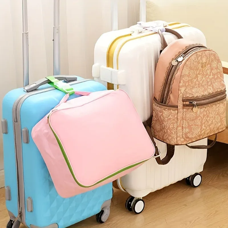 sangle de bagage multifonctionnelle de couleurs aléatoires, 5 pièces, avec système anti-chute pour bagages de voyage en plein air et corde d'attache étendue