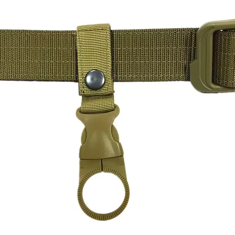 mousqueton porte-bouteille d'eau, clip de fixation pour ceinture et sac à dos, en sangle nylon multifonction
