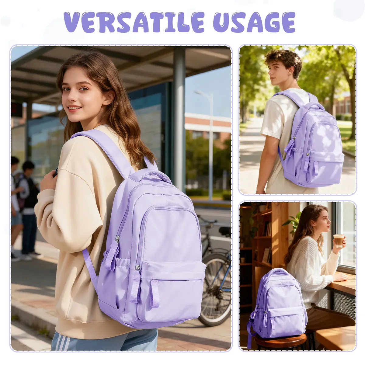 sac à dos d'école pour adolescents, sac à dos décontracté, parfait pour l'utilisation quotidienne à l'école, sac à dos pour la rentrée scolaire, sac à dos de voyage pour filles et garçons