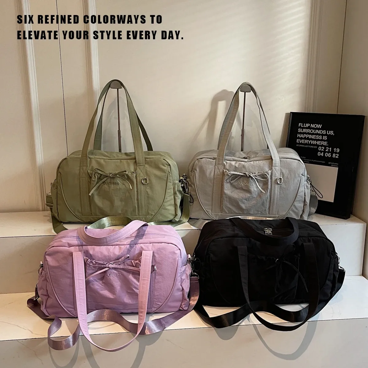 nouveau sac de voyage grande capacité épaule portable sac à bagages sac de rangement de voyage sac d'embarquement sport fitness sac pour les femmes