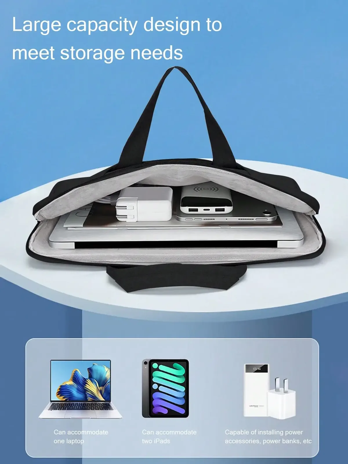 sac pour ordinateur portable professionnel, mallette, imperméable, simple, portable, sacoche multifonctionnelle pour ordinateur, sac pour ordinateur portable deux-en-un