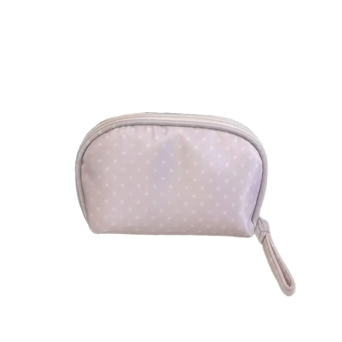 trousse de maquillage grande capacité à pois pour femme, sac de rangement cosmétique portable de voyage, trousse de toilette multifonctionnelle rose style ins