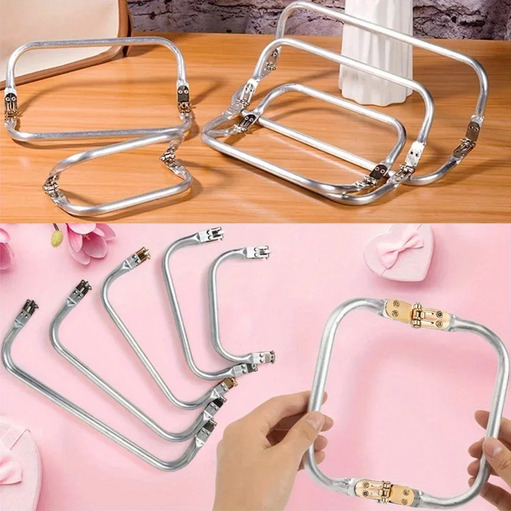 poignée verrouiller métal argenté finition brillante forme arrondie incurvée bouton doré fermoir pratique voyage sac pliable