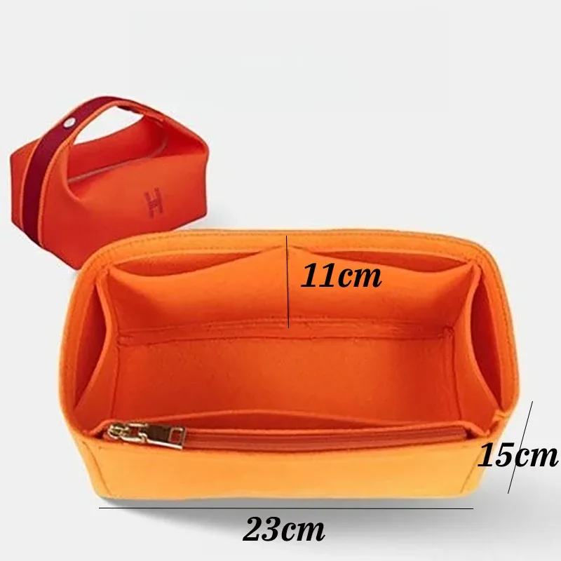 organisateur en feutre épaissi et robuste, avec plusieurs compartiments et fermeture éclair, pochette de rangement pliable pour sac à lunch et sac fourre-tout