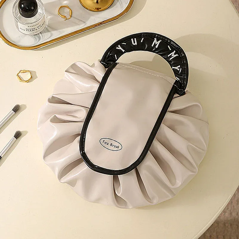 sac de rangement de voyage pour maquillage, sac cosmétique à cordon pour femmes, pochette portable, trousse de toilette étanche, étui de beauté